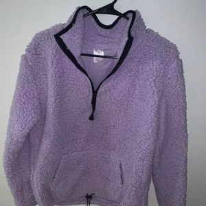 Purple Sherpa Pullover